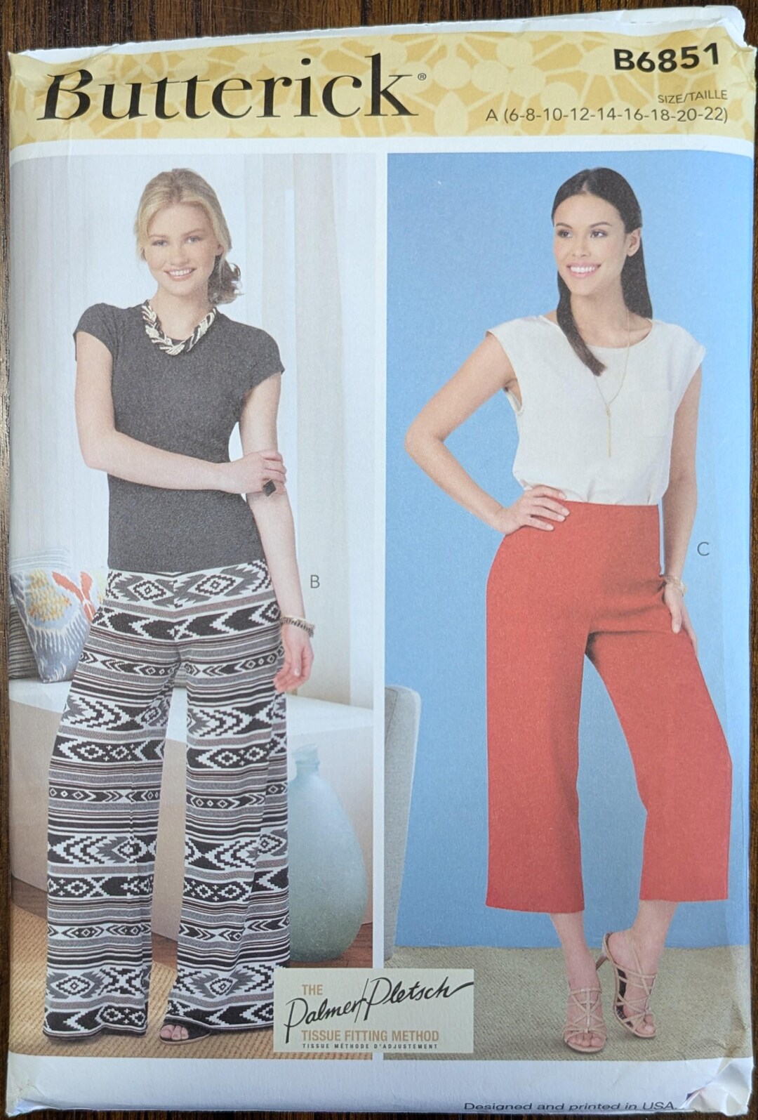 Uncut Butterick Sewing Pattern #B6851 for Misses and Misses' Plus Size ...