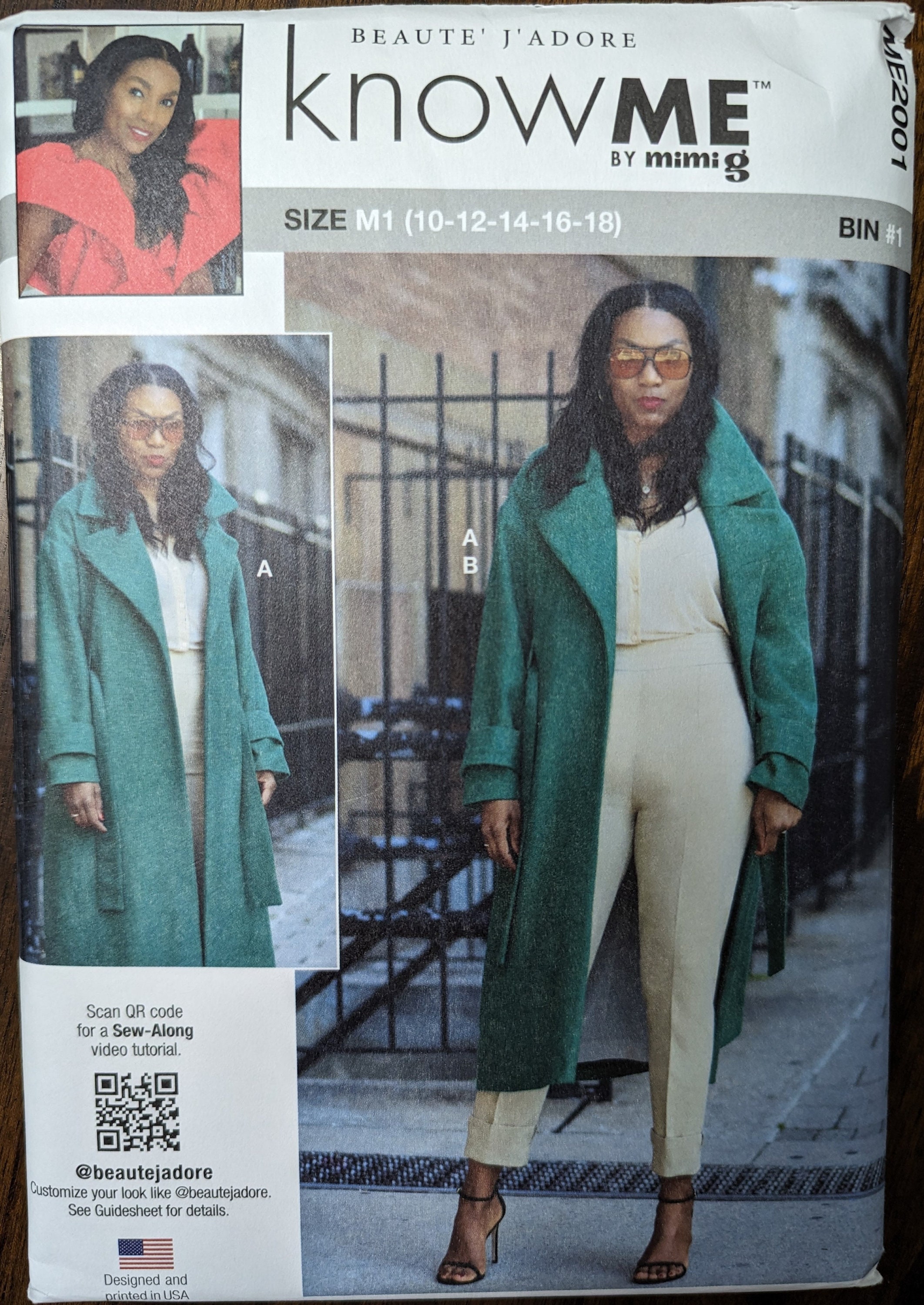 Uncut Know Me by Mimi G Sewing Pattern #ME2001 for Misses' and