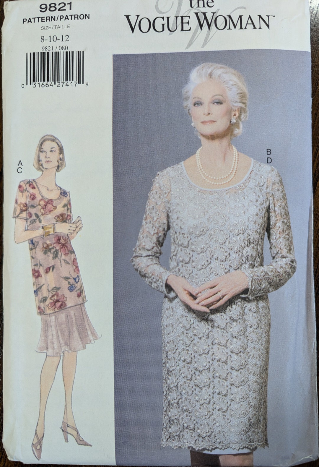 Pattern 9821 Uncut Vogue Woman Sewing Pattern #9821 for Misses' Tunic and Dress ...