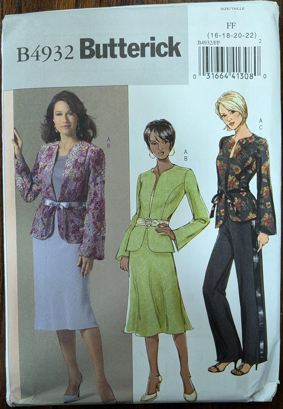 Uncut Butterick Sewing Pattern #B4932 for Misses and Misses' Plus Size ...