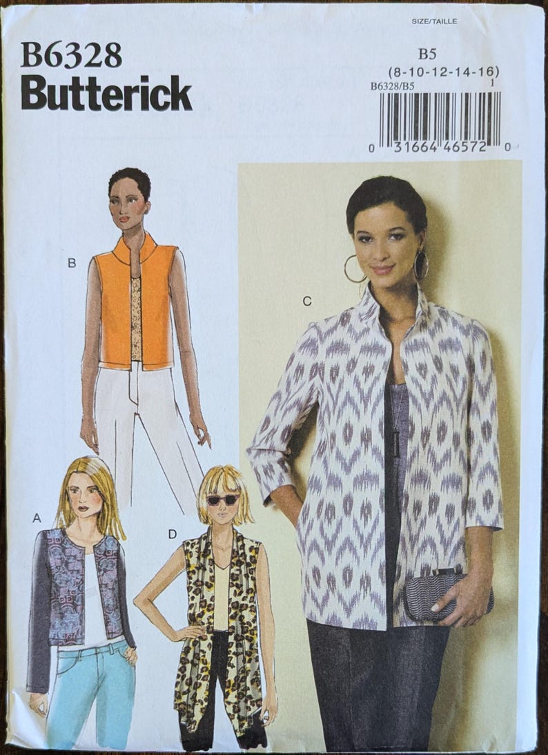 Uncut Butterick Sewing Pattern #B6328 for Misses and Misses' Plus Size ...