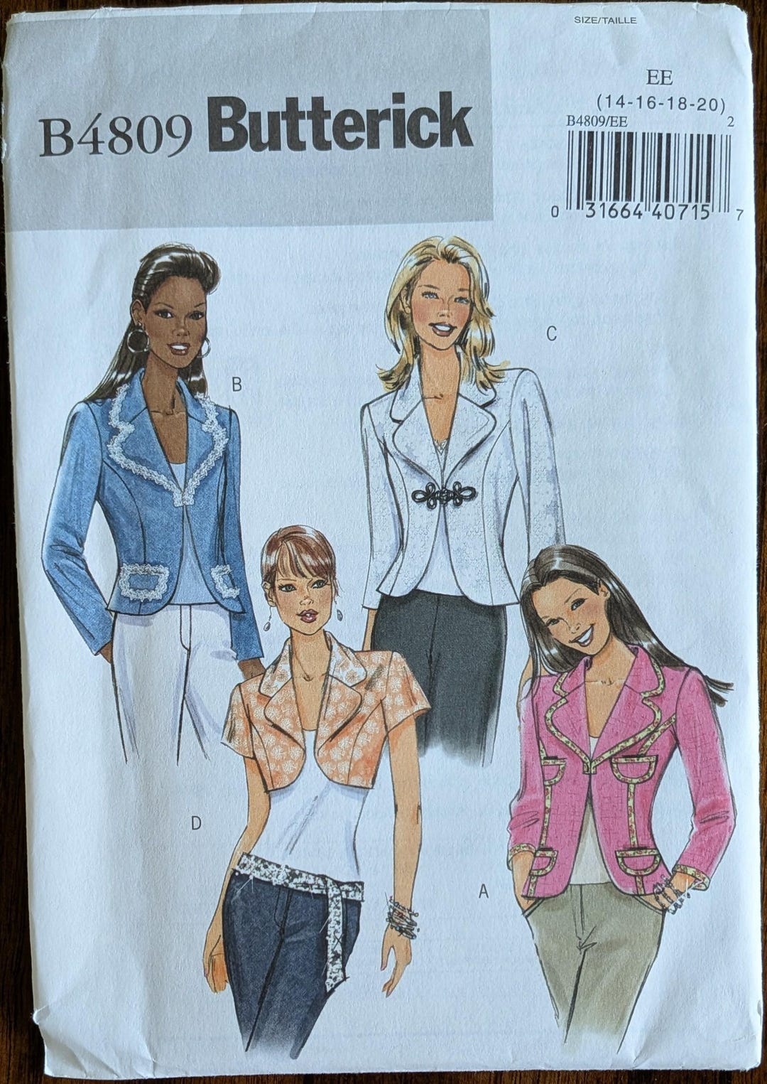 Uncut Butterick Sewing Pattern #B4809 for Misses and Misses' Plus Size ...
