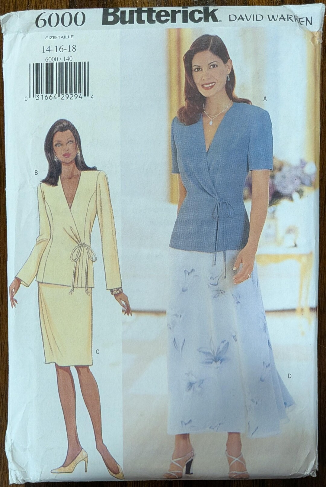 Uncut Butterick Sewing Pattern #6000 for Misses and Misses' Plus Size ...
