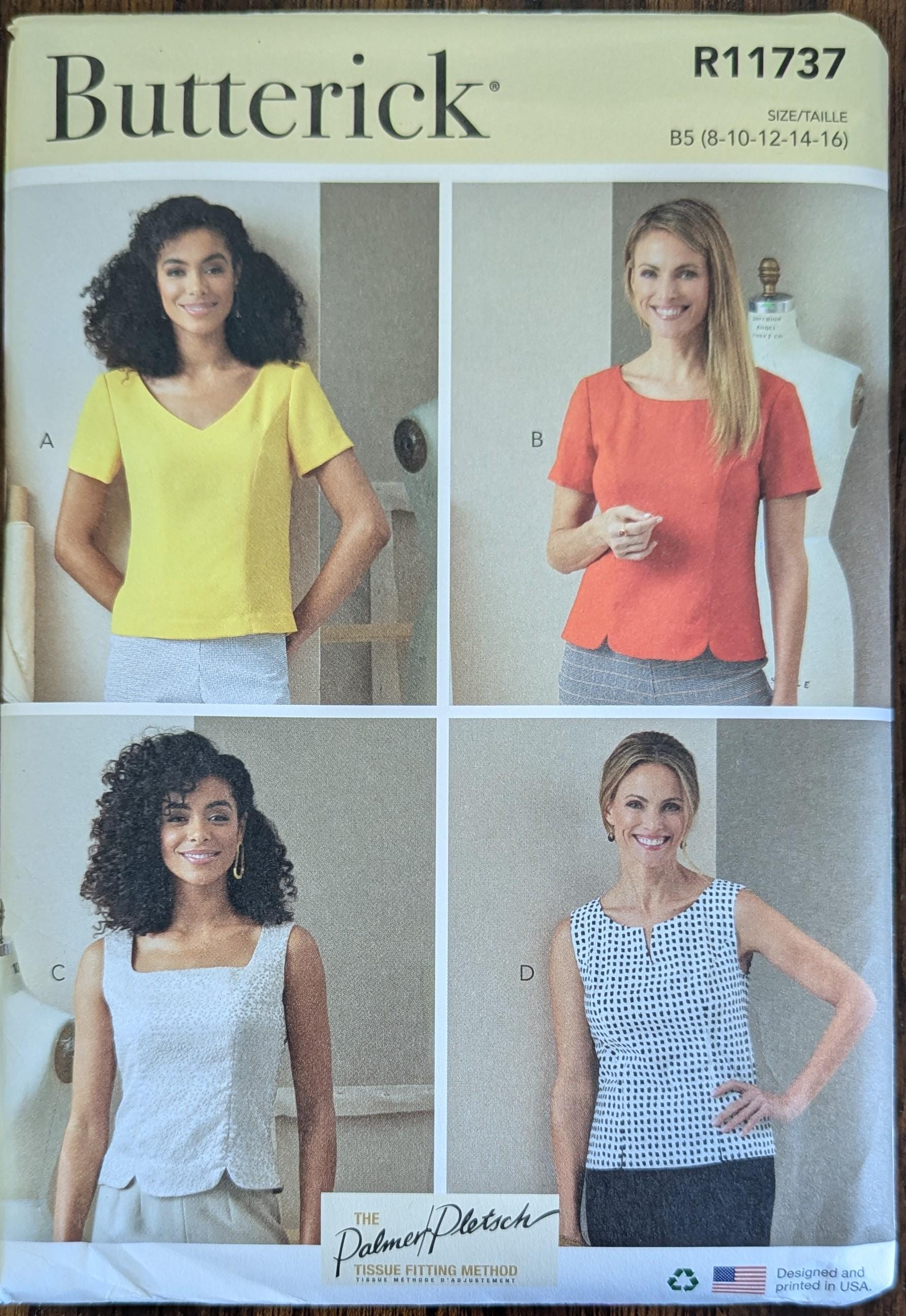 Uncut Butterick Sewing Pattern #R11737 for Misses and Misses' Plus Size ...