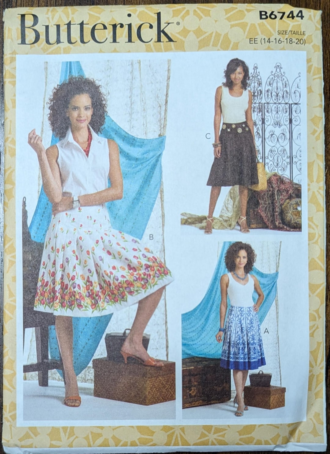 Uncut Butterick Sewing Pattern #B6744 for Misses and Misses' Plus Size ...