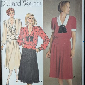 Uncut Butterick Sewing Pattern #3382 for Misses&#39; Top and Skirt. Size 16.