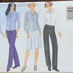 Uncut Butterick Sewing Pattern #6265 for Misses&#39; Top, Skirt and Pants. Sizes 6-10.