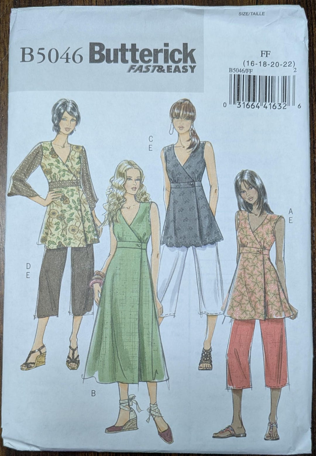 Uncut Butterick Sewing Pattern #B5046 for Misses and Misses' Plus Size ...