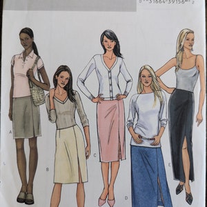 Uncut Butterick Sewing Pattern #B4399 for Misses&#39; Skirt with Length Variations. Sizes 8-14.