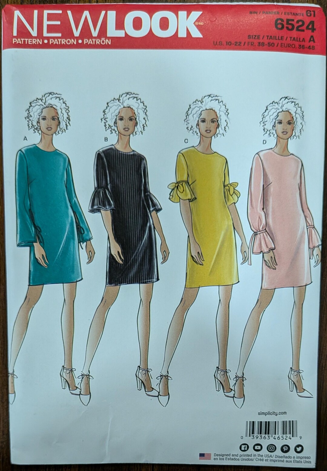Uncut New Look Sewing Pattern #6524 for Misses and Misses' Plus Size ...