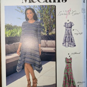 Uncut McCall&#39;s Sewing Pattern #R11026 for Misses&#39; Dresses. Sizes XS-S-Med.