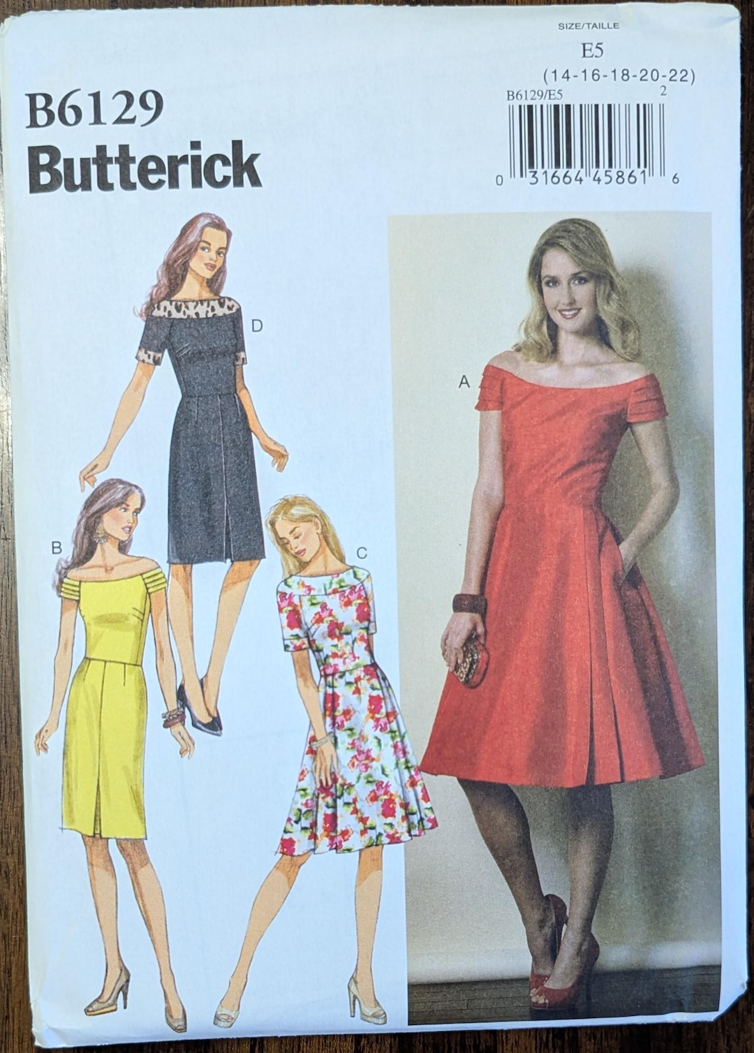 Uncut Butterick Sewing Pattern #B6129 for Misses and Misses' Plus Size ...