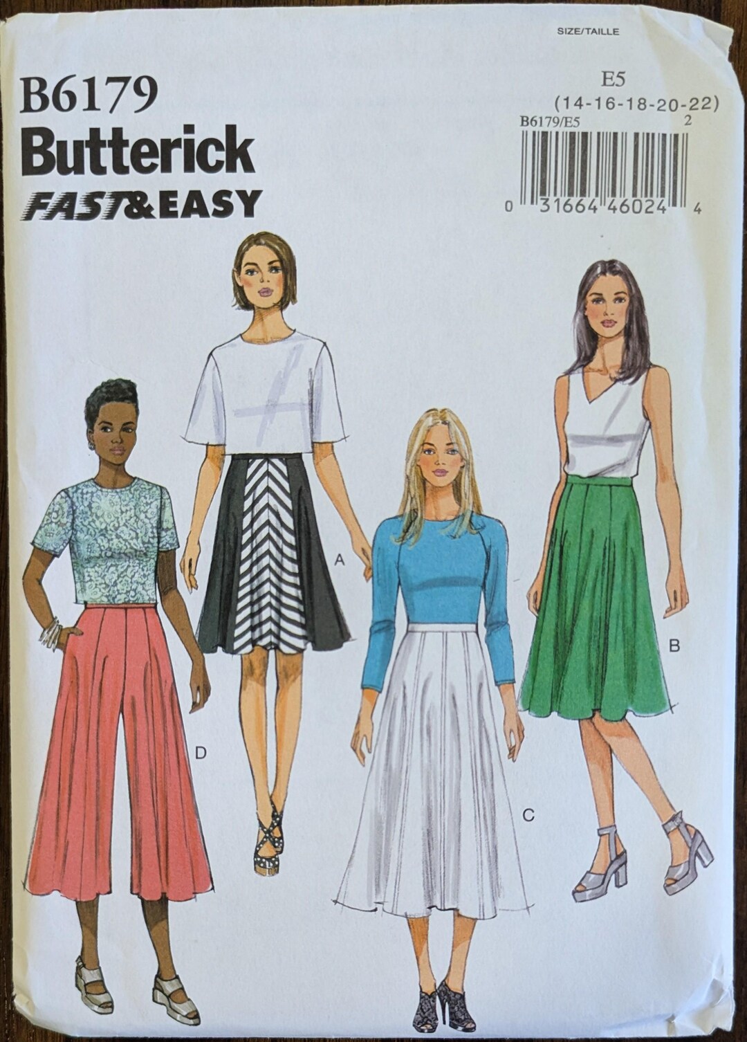 Uncut Butterick Sewing Pattern #B6179 for Misses and Misses' Plus Size ...