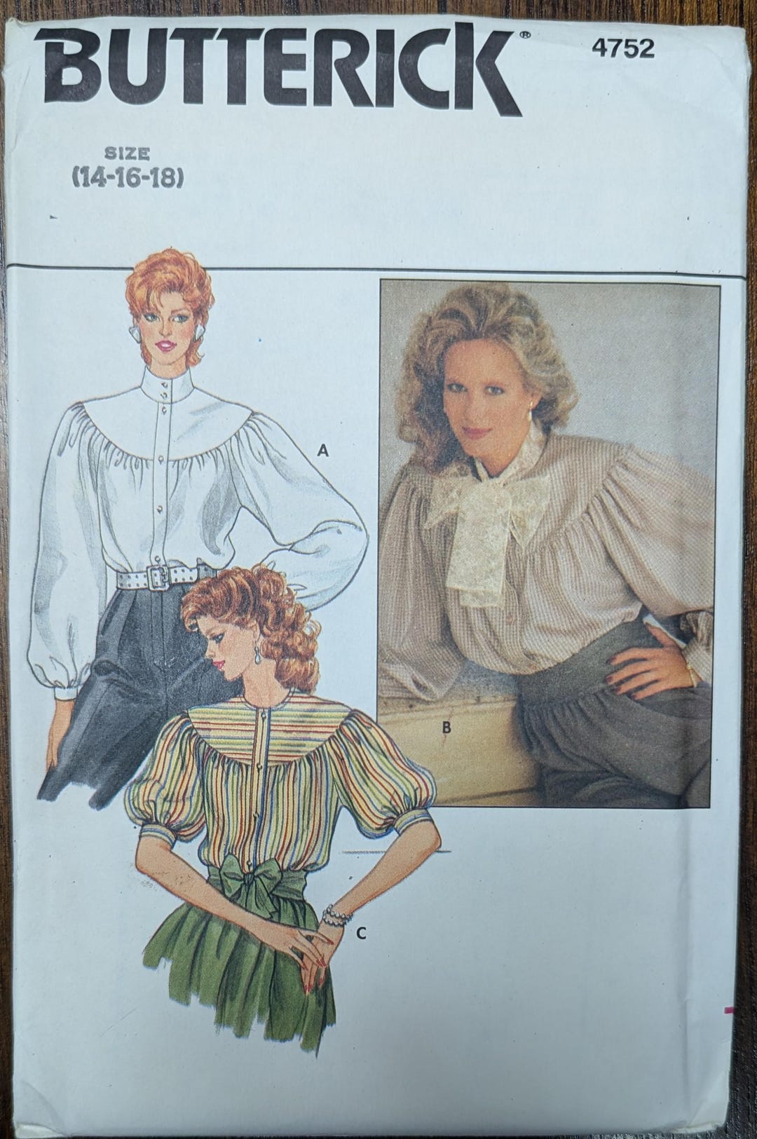 Uncut Butterick Sewing Pattern #4752 for Misses and Misses' Plus Size ...