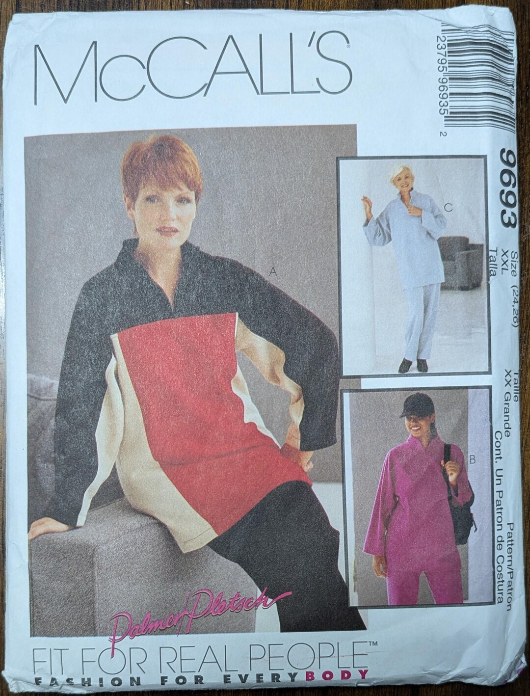 Uncut Mccall's Sewing Pattern #9693 for Misses' Plus Size Top and Pull ...