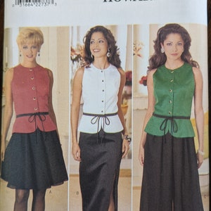 Uncut Butterick Sewing Pattern #4295 for Misses&#39; Top, Skirt and Pants. Sizes 12-16