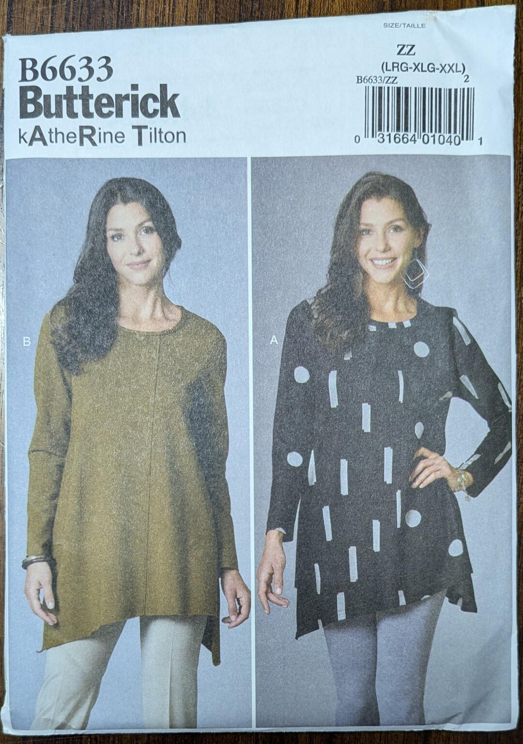 Uncut Butterick Sewing Pattern #B6633 for Misses and Misses' Plus Size ...