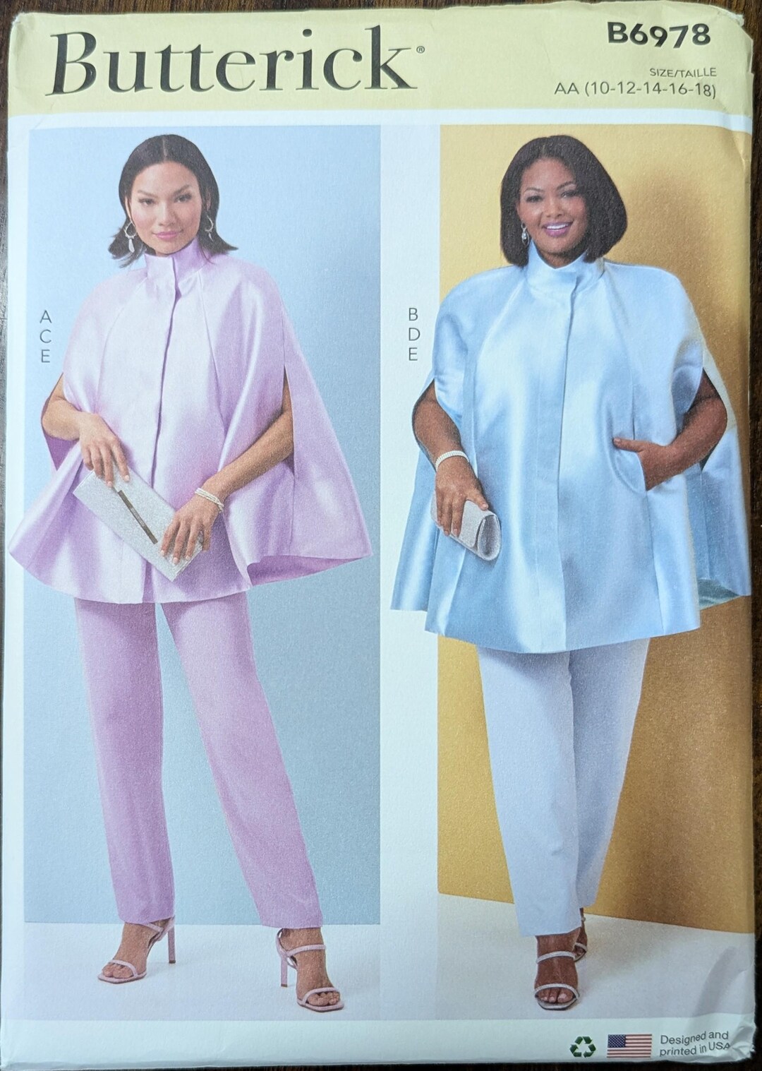 Uncut Butterick Sewing Pattern #B6978 for Misses and Misses' Plus Size ...