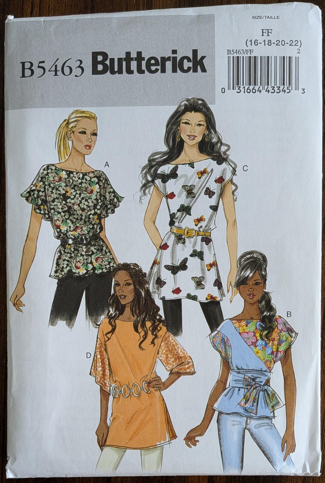 Uncut Butterick Sewing Pattern #B5463 for Misses and Misses' Plus Size ...