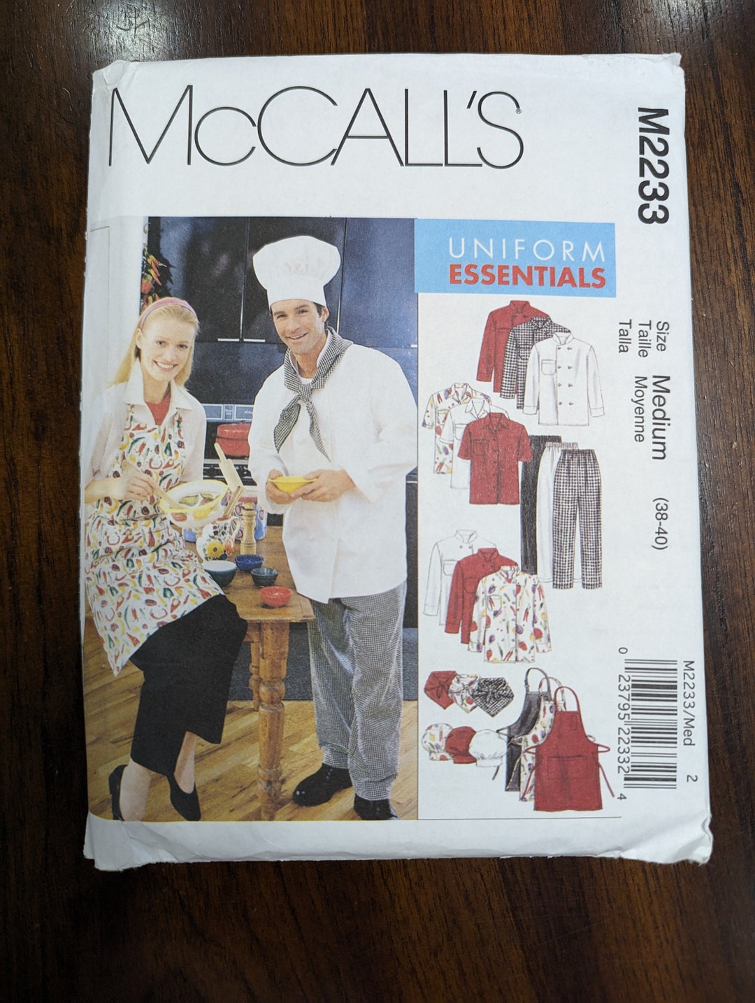 Mccall's Sewing Pattern 2233 Misses' And Men's Jacket, Shirt, Apron