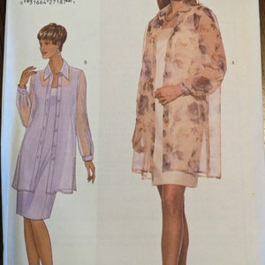 Uncut Butterick Sewing Pattern #5456 for Misses&#39; Shirt and Dress. Sizes 14-16-18.