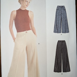 Uncut New Look Sewing Pattern #N6769 for Misses&#39; and Misses&#39; Plus Size Pants. Sizes 10-22.