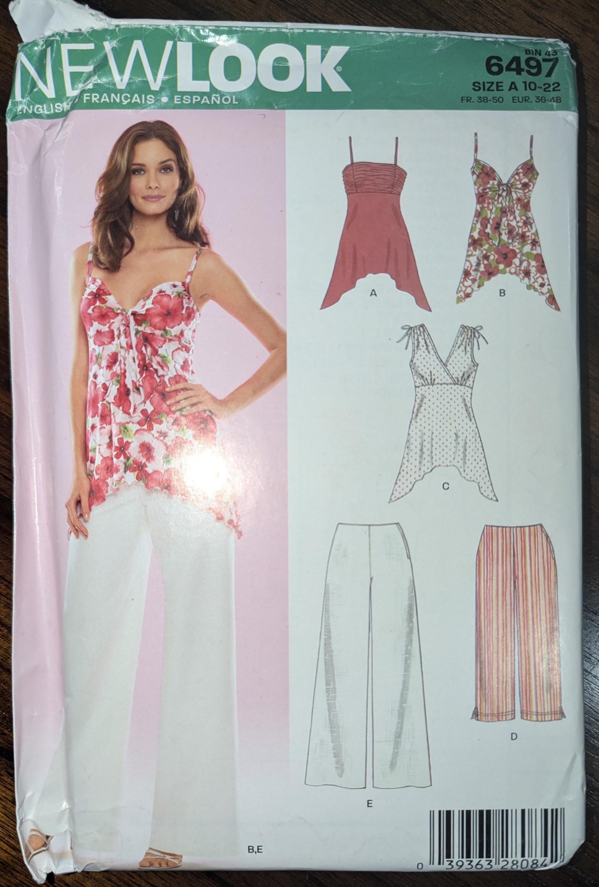 Uncut New Look Sewing Pattern #6497 for Misses and Misses' Plus Size ...