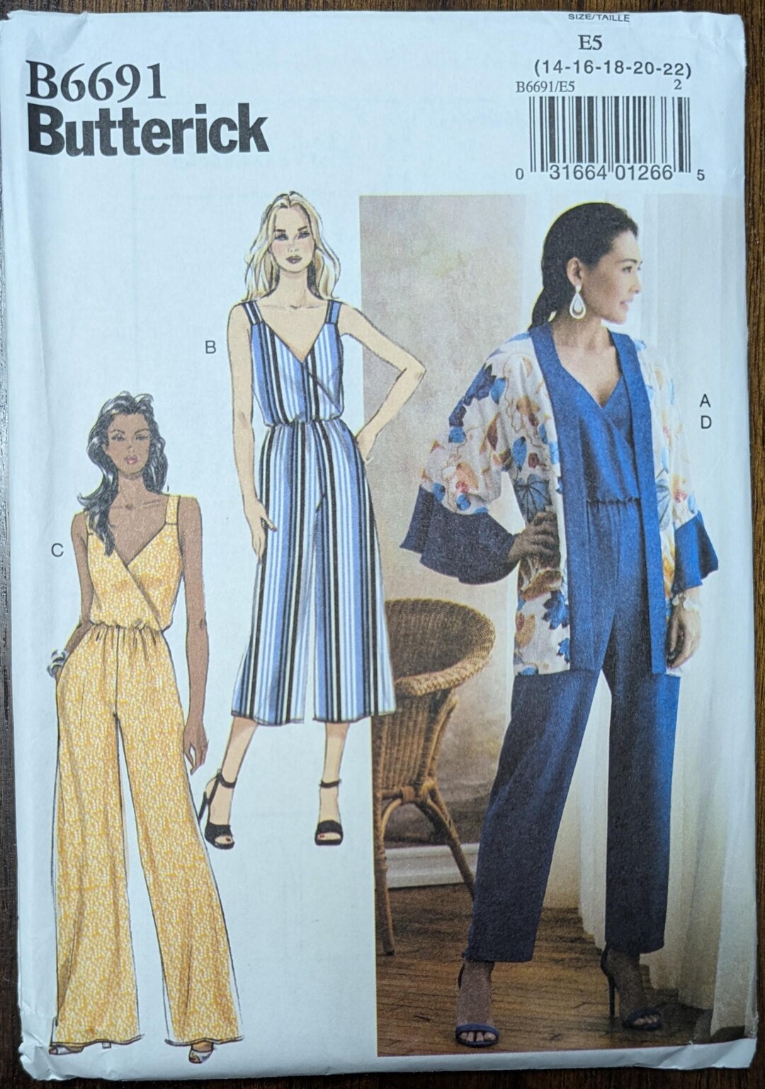 Uncut Butterick Sewing Pattern #B6691 for Misses and Misses' Plus Size ...