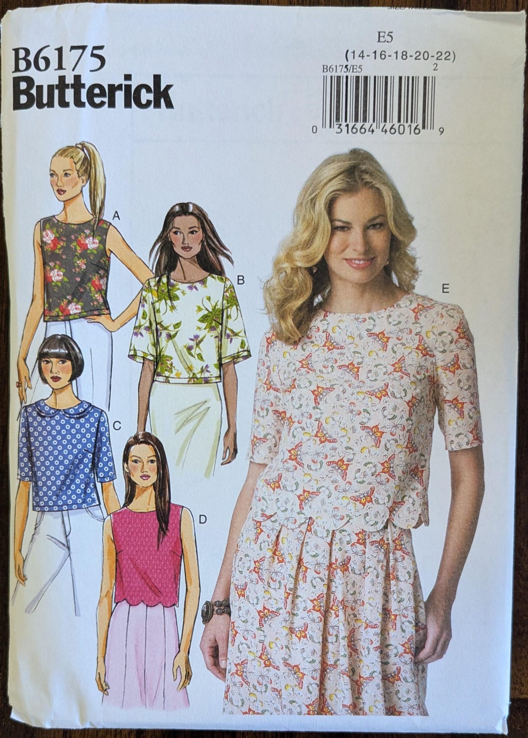 Uncut Butterick Sewing Pattern #B6175 for Misses and Misses' Plus Size ...