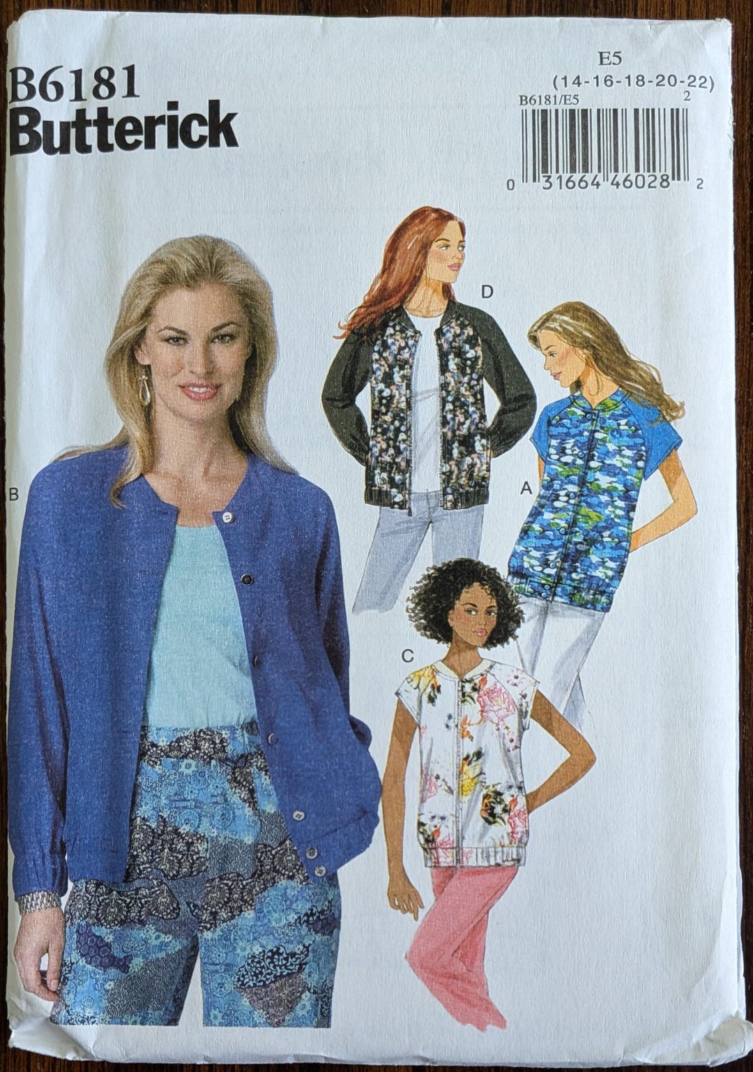 Uncut Butterick Sewing Pattern #B6181 for Misses and Misses' Plus Size ...