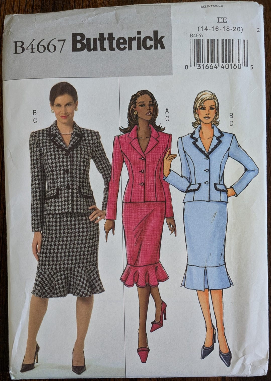 Uncut Butterick Sewing Pattern #B4667 for Misses and Misses' Plus Size ...