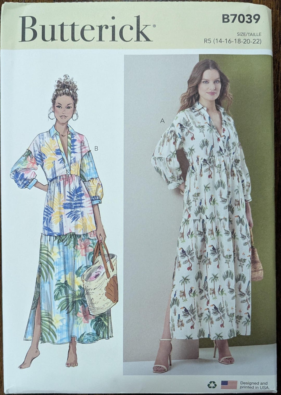 Uncut Butterick Sewing Pattern #B7039 for Misses and Misses' Plus Size ...