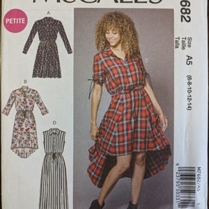 Uncut McCall&#39;s Sewing Pattern #M7682 for Misses&#39; Dresses. Sizes 6-14.