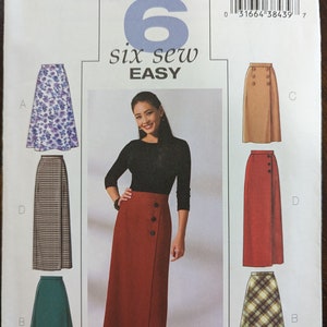 Uncut Butterick Sewing Pattern #B4235 for Misses&#39; Petite Skirts.  Sizes 8-12