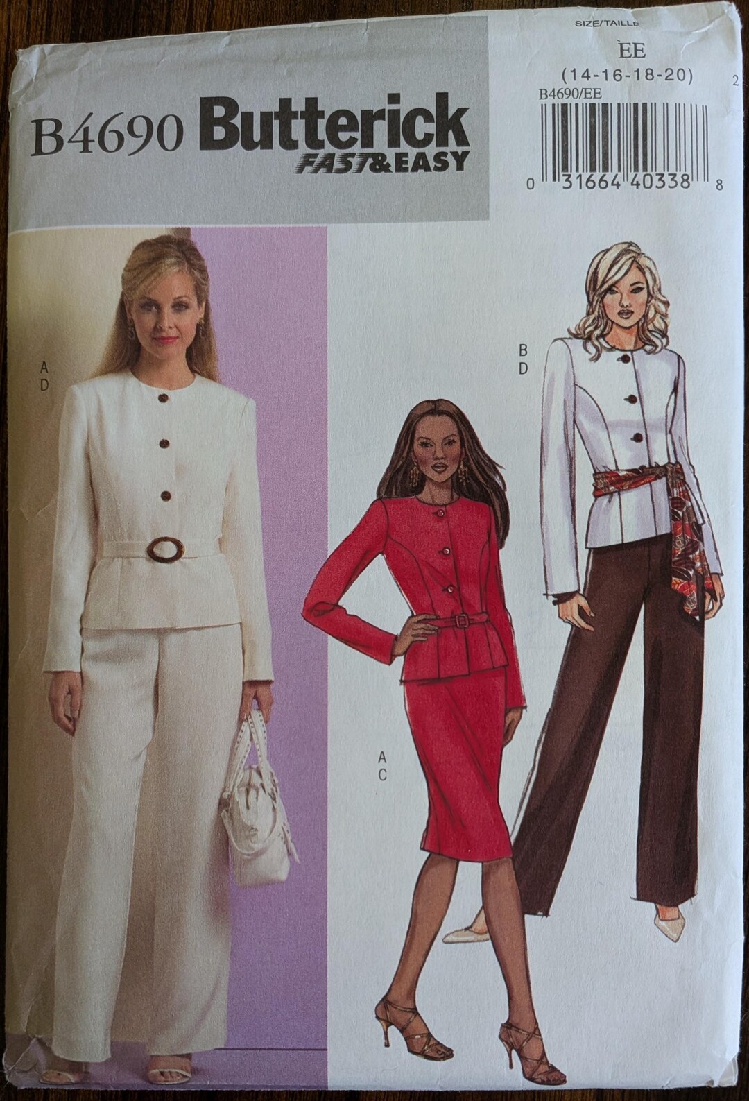Uncut Butterick Sewing Pattern #B4690 for Misses and Misses' Plus Size ...