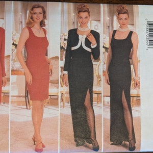 Uncut Butterick Sewing Pattern #4430 for Misses&#39; Dress In 2 Lengths and Jacket Sizes 12-14-16