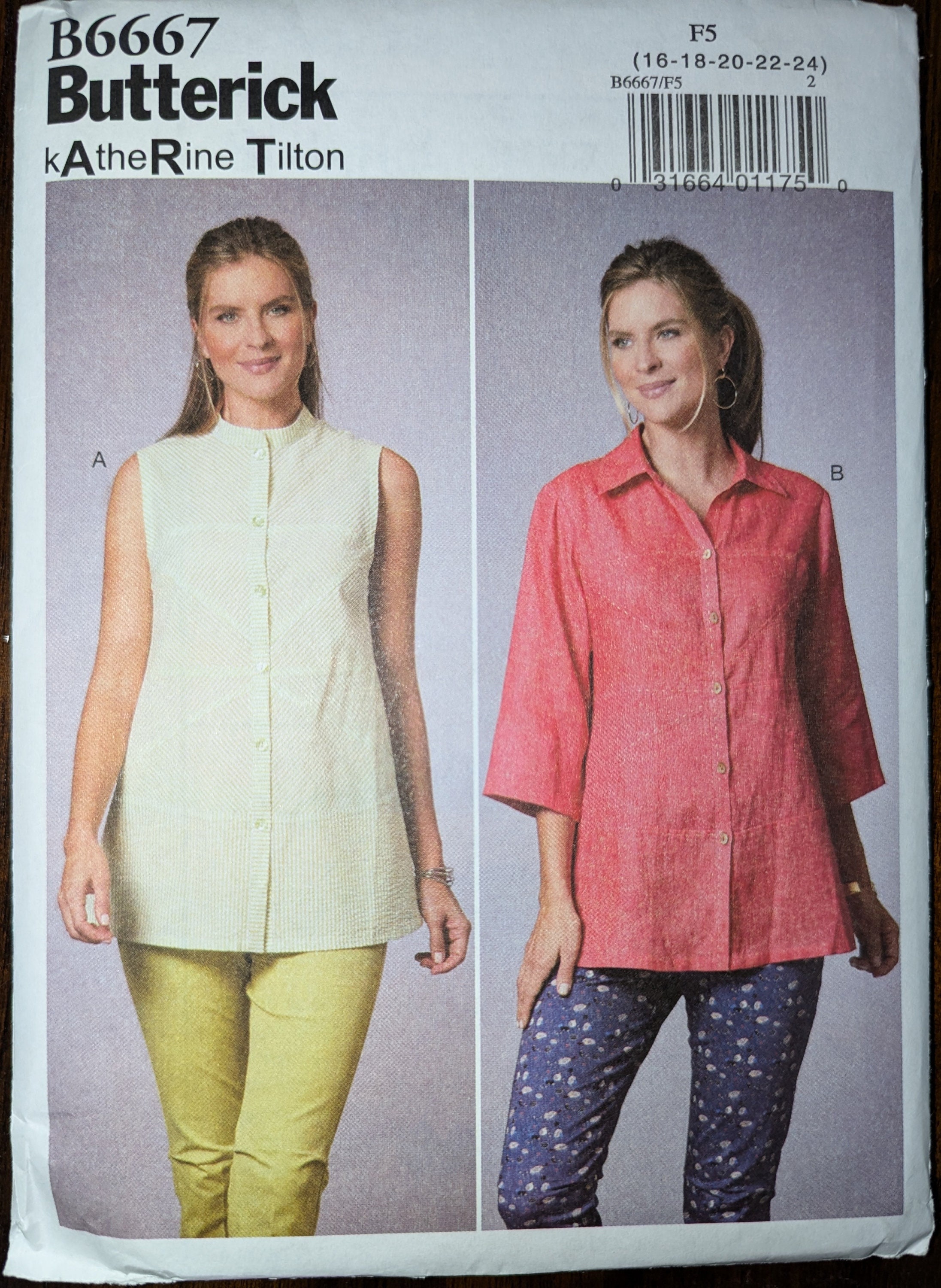 Uncut Butterick Sewing Pattern #B6667 for Misses and Misses' Plus Size ...