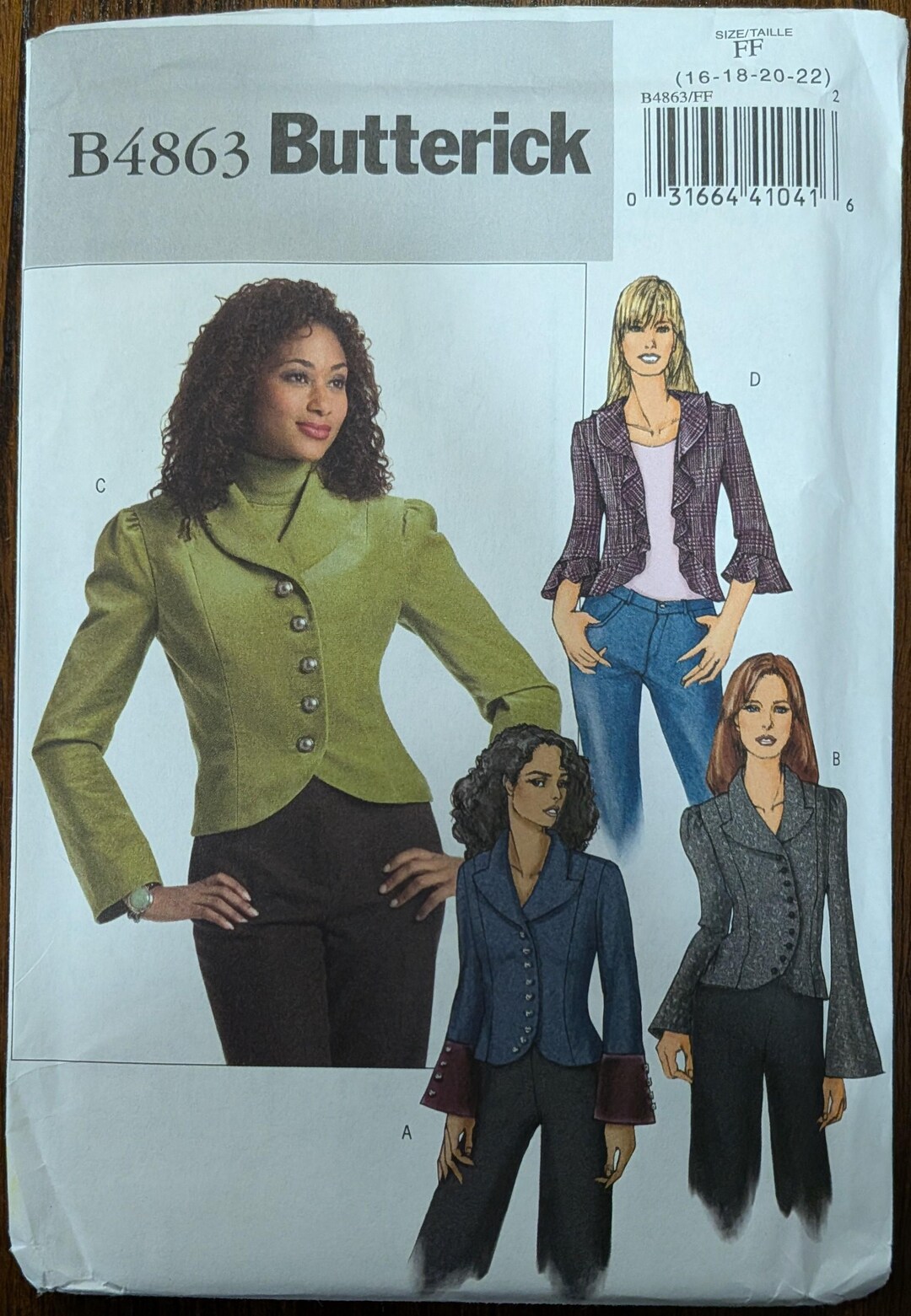 Uncut Butterick Sewing Pattern #B4863 for Misses and Misses' Plus Size ...