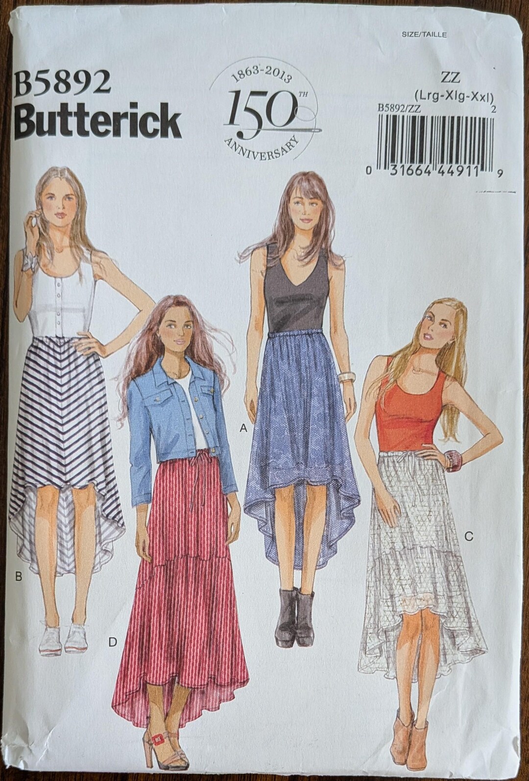 Uncut Butterick Sewing Pattern #B5892 for Misses and Misses' Plus Size ...