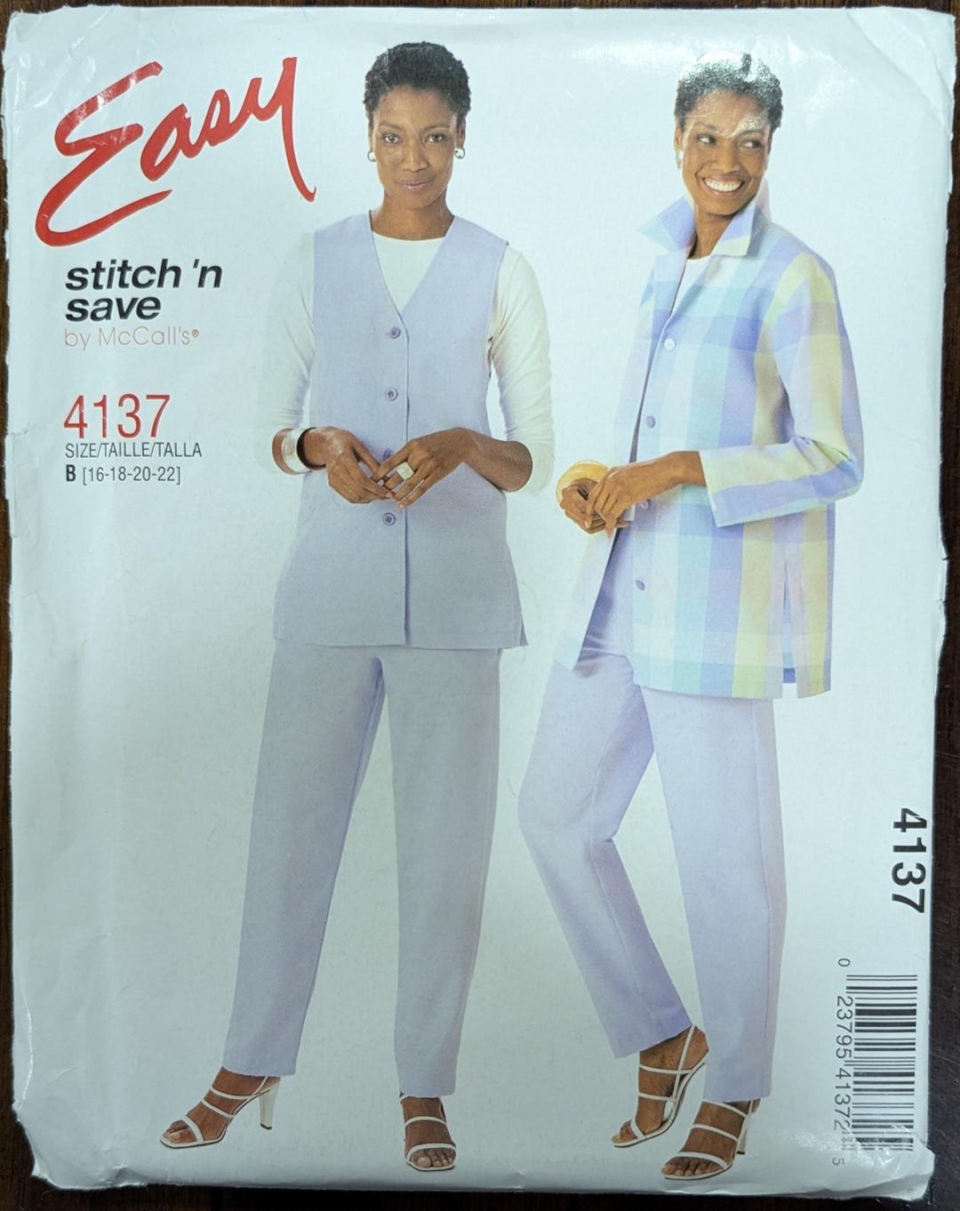 Uncut Stitch 'n Save Sewing Pattern #4137 for Misses and Misses' Plus ...