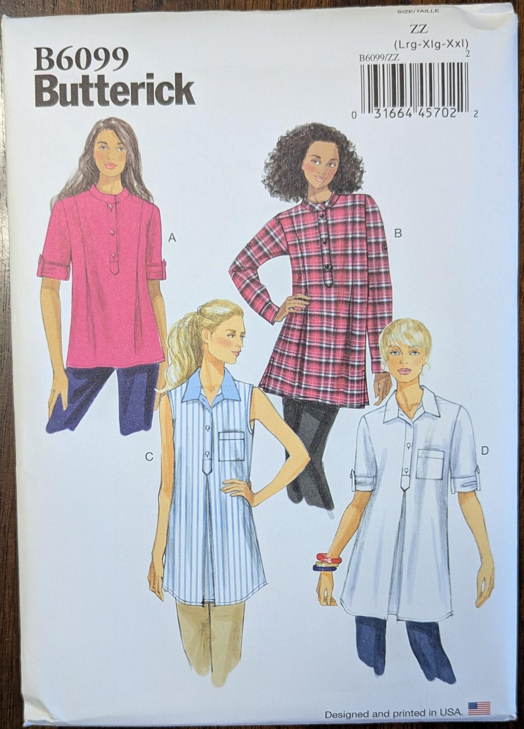 Uncut Butterick Sewing Pattern #B6099 for Misses and Misses' Plus Size ...