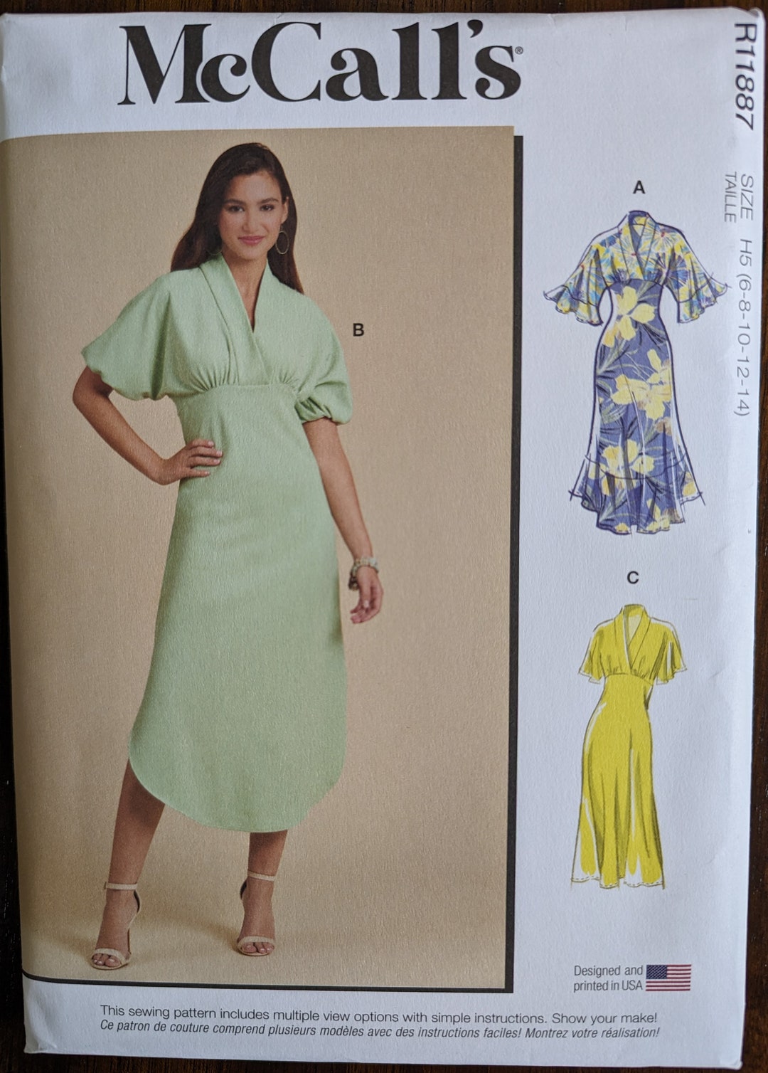 Uncut Mccall's Sewing Pattern #R11887 for Misses and Misses' Plus Size ...