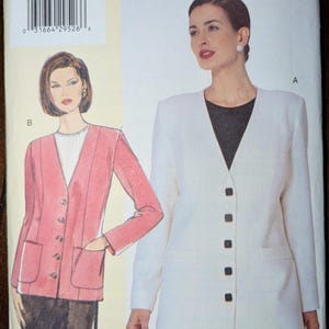Uncut Vogue Sewing Pattern #7022 for Misses&#39; Jacket. Sizes G,H,I, J. See Back of Pattern.