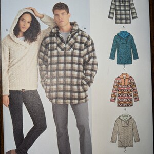 New Look 6055 Lined, Raglan Sleeve Jacket With Optional Hood