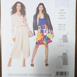 Uncut Burda Sewing Pattern #6226 for Misses and Misses&#39; Plus Size Pants in 2 Lengths. Sizes 8-18.
