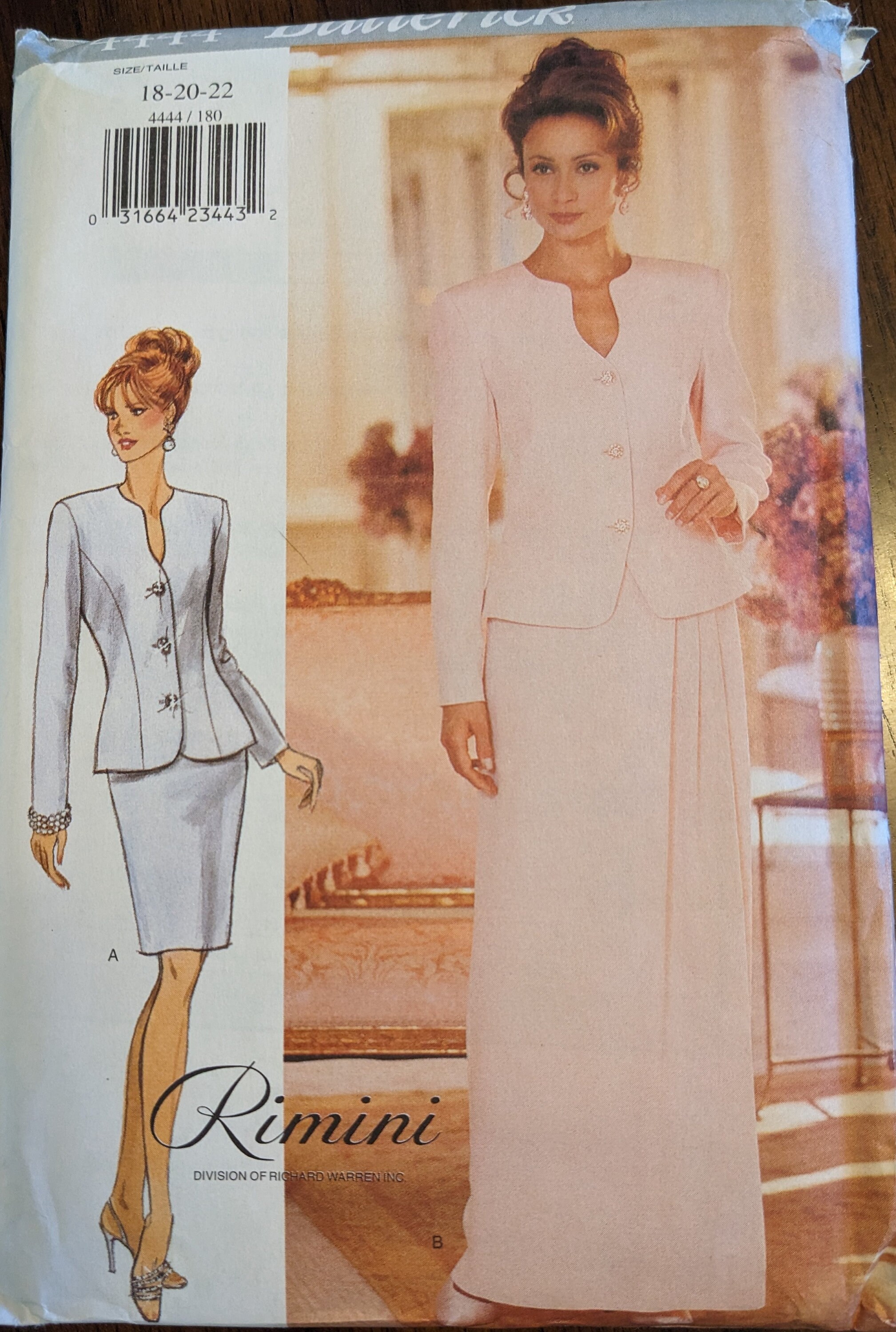 Uncut Butterick Sewing Pattern #4444 for Misses' Plus Size Jacket and ...