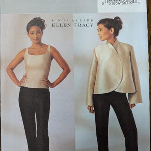 Uncut Butterick Sewing Pattern #3916 for Misses&#39; Jacket, Top and Pants. Sizes 6-10.