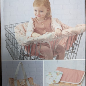 Uncut Simplicity Sewing Pattern #S9299 for Baby Accessories Seat Cover, Diaper Bag, Changing Pad.  One Size