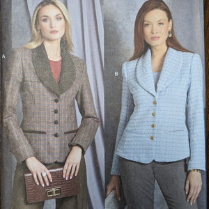 Uncut Vogue Sewing Pattern #R11908 or Pattern #V1972 for Misses and Misses&#39; Plus Size Jacket. Sizes Available 6-14 and Sizes 16-24.