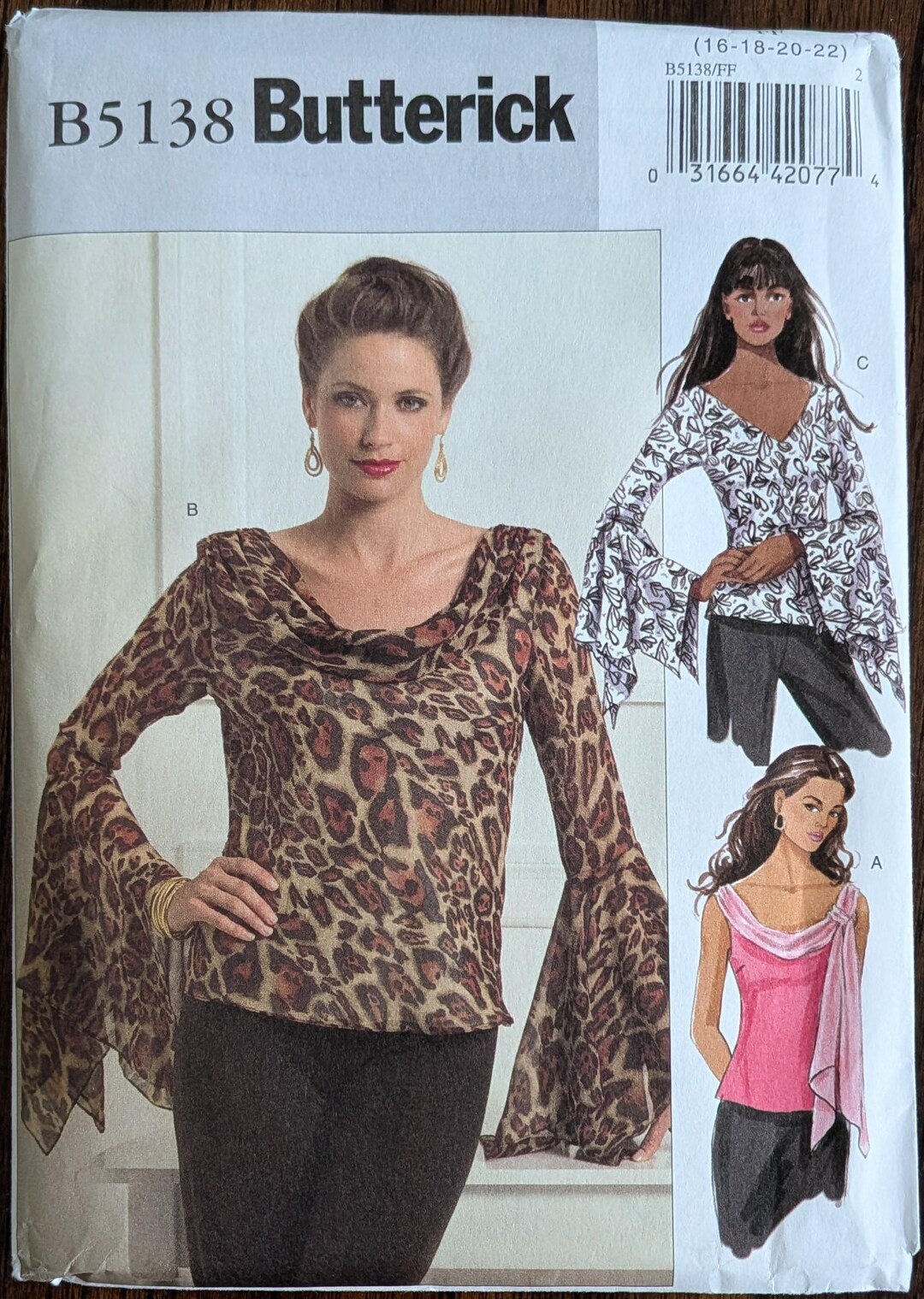 Uncut Butterick Sewing Pattern #B5138 for Misses and Misses' Plus Size ...